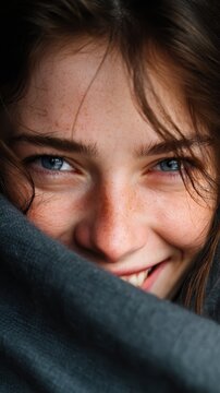 woman smile hiding contempt