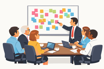 business people in an office meeting