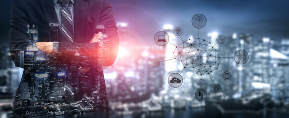 A visual of artificial intelligence network connecting AI, network, and system across a structured digital platform for seamless AI communication Vouch