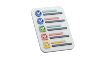 Smartphone with colorful progress bars and icons.