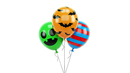Halloween Balloons: Ghost, Bats, and Stripes