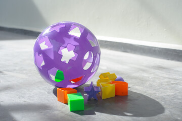 Colorful Shape Sorter Toy with Blocks