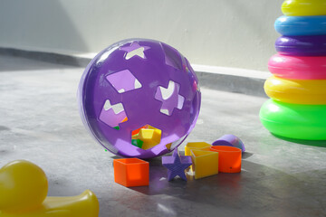 Colorful Shape Sorter Toy with Blocks