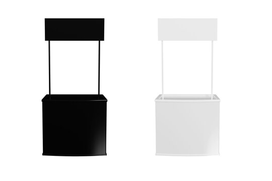 Display table mockup 3d rendering on transparent background 
