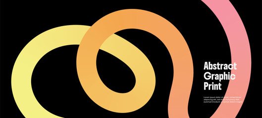 Vivid 3d squiggles and rainbow waves bring a digital graffiti energy to this abstract design. Geometric spirals and fluid gradient lines create a playful, dynamic atmosphere for festive tech events.