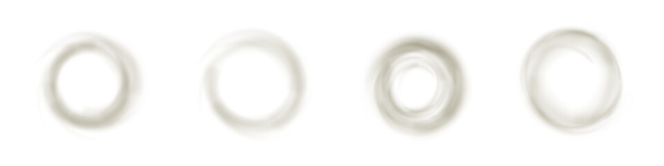 Smooth air swirl and white wind rotation form a clean vortex for vacuum and fan effects. This circular motion silhouette represents pure breeze circulation and realistic turbine energy in space.