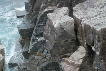 Hornfels can be seen in Yamaguchi Prefecture, Japan
須佐ホルンフェルス