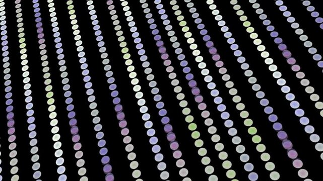Abstract **Colorful Pastel Dots** Grid Scrolling Down Background Seamless Loop 4K