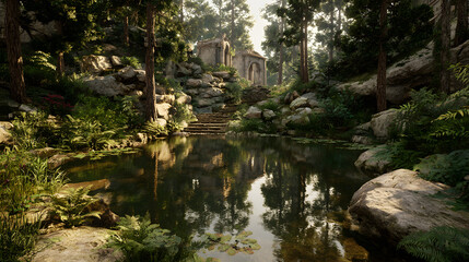 Nature environment free trees forest and lake