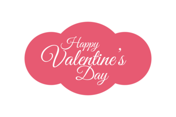 Happy Valentines Day typography poster with handwritten calligraphy text, Vector illustration