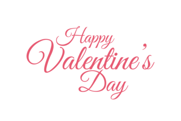 Happy Valentines Day typography poster with handwritten calligraphy text, Vector illustration