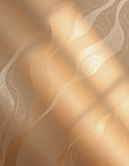 Abstract Golden Flow with Delicate Webbing and Luminous Energy