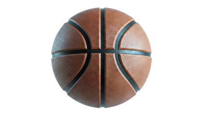Close-up of a Textured Brown Basketball