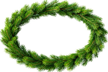 Green Pine Wreath for Festive Decoration