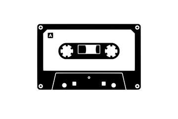 Fototapeta premium Simple Black Cassette Tape