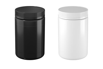 Pill Jar bottle mockup  3d rendering on transparent background