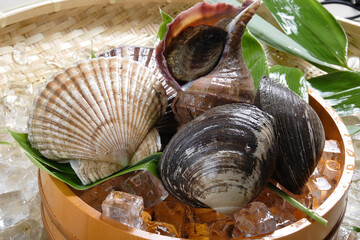 貝の盛り合わせ（ホタテ・北寄貝・つぶ貝）