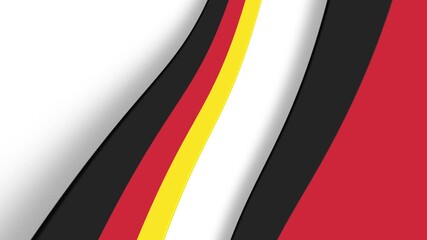 Germany national flag black red gold colors abstract wave motion