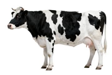 Holstein Cow with Black and White Spots