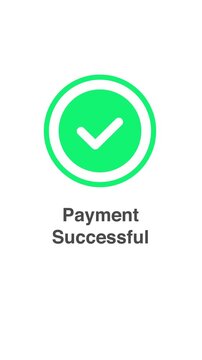 &ldquo;Payment Successfull&rdquo; Loading transfer with checkmark validation effect