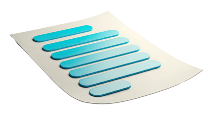 Abstract Bar Chart on Paper