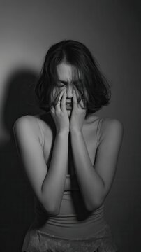 woman uncomfortable revulsion