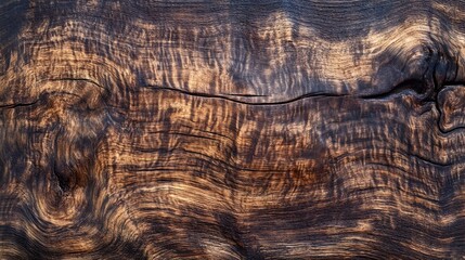 Hand hewn Walnut Wood Texture with Irregular Grain