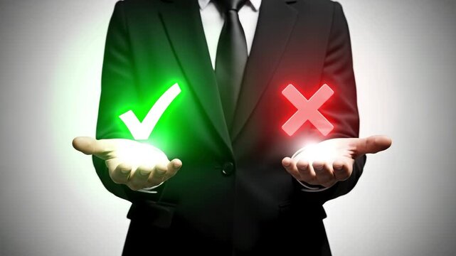 Choices and decisions business concept.