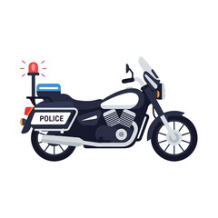 Fototapeta premium Vintage red scooter motorcycle vector illustration on white background