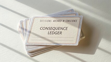 Consequence Ledger and Cards for Decision-Making, Reflection, and Personal Accountability in Daily Life
