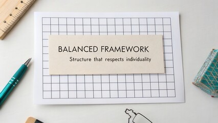 Balanced Framework Concept on Paper with Stationery Tools for Creativity and Individuality in Design Workspaces