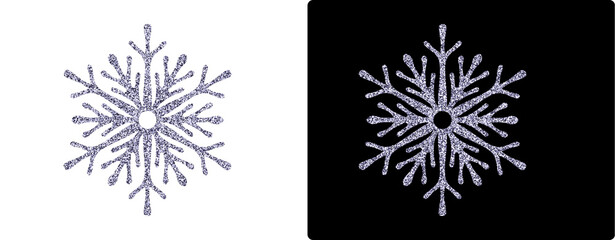 Hd transparent neon snowflake 