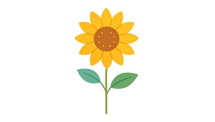 Fototapeta premium Simple sunflower illustration (2)