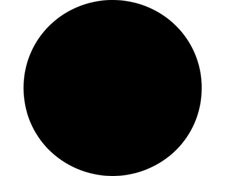 Solid black circle