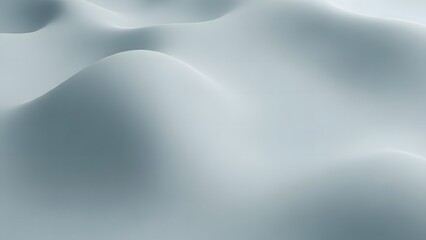 Softly undulating white fabric folds viewed from above in a serene and abstract composition