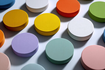 Anti-counterfeit packaging materials with holographic patches, blank seals, and tamper tape flatlay