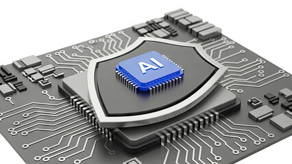 AI Security Chip on Circuit Board