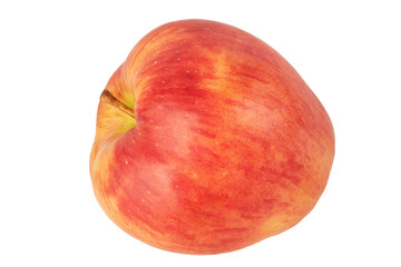 Fruit apple red with yellow color isolate.