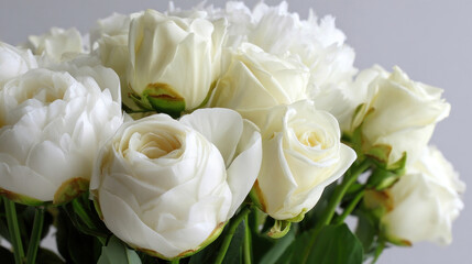 Obraz premium White Rose Bouquet