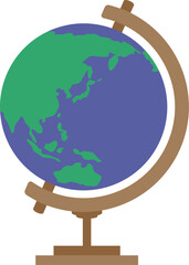 地球儀のイラスト