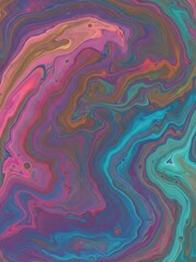 美しい色彩が混ざり合う抽象的な流動アート背景画像