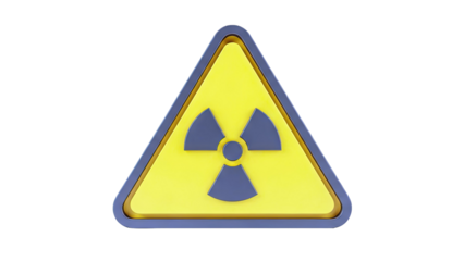 Radiation Hazard Symbol Warning Sign
