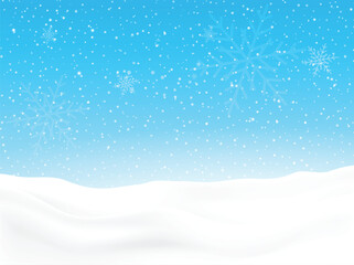 snow in the Merry christmas