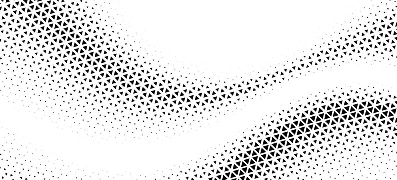 Halftone triangles pattern. Abstract geometric gradient background. Vector illustration, EPS 10. Vector illustration. Eps10
