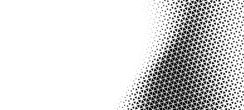 Halftone triangles pattern. Abstract geometric gradient background. Vector illustration, EPS 10. Vector illustration. Eps10