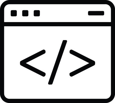 Web Development Code Icon Webpage Symbol