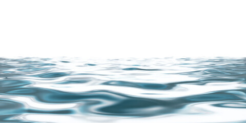 Fototapeta premium Liquid serenity: Witness the dance of water, a tranquil surface of shimmering liquid under the boundless sky, evoking a sense of calm and natural beauty.