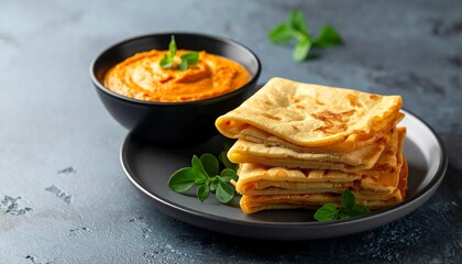 Delicious Paratha and Curry - A Culinary Delight.