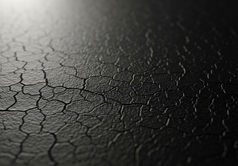 Subsurface Growth Cracks on Dark Soil Surface