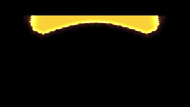 The flag of Venezuela with a dark shadow of a head at the bottom